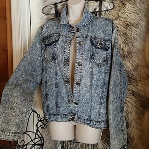 AQ --LIKE NEW DENIM COLORED JACKET